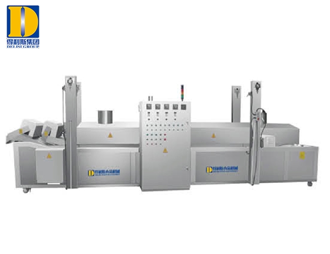 網(wǎng)帶式油炸流水線（電、導(dǎo)熱油）